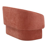 Canapea cu 2 locuri Playmob Caramiziu, Portocaliu, 128x65x79 cm