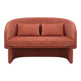 Canapea cu 2 locuri Playmob Caramiziu, Portocaliu, 128x65x79 cm