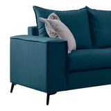 Canapea cu 2 locuri Verona 2, Albastru inchis, 173x93x100 cm