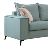Canapea cu 2 locuri Verona 2, Gri - Verde, 173x93x100 cm - Verde