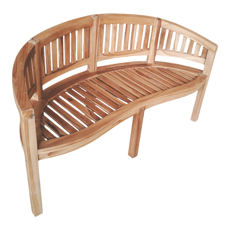 Canapea cu 3 locuri pentru gradina Coren Boho, Natural, 150x61x87 cm