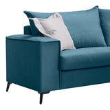Canapea cu 3 locuri Verona 3 Latte, Bej - Gri, 225x93x100 cm - Gri