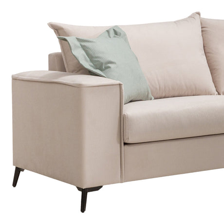 Canapea cu 3 locuri Verona 3, Crem, 225x93x100 cm