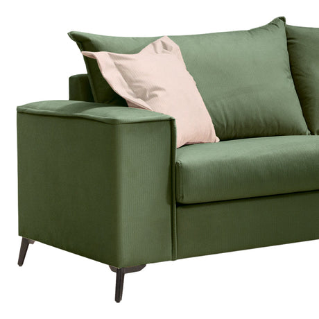 Canapea cu 3 locuri Verona 3, Verde inchis, 225x93x100 cm