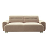 Canapea cu trei locuri Harmonious boucle, bej, 224x92x81 cm