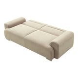 Canapea cu trei locuri Harmonious boucle, bej, 224x92x81 cm