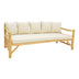 Canapea de gradina Roziana Boho, Natural, 210x100x80 cm