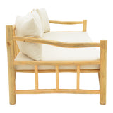 Canapea de gradina Roziana Boho, Natural, 210x100x80 cm