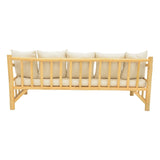 Canapea de gradina Roziana Boho, Natural, 210x100x80 cm