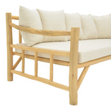 Canapea de gradina Roziana Boho, Natural, 210x100x80 cm