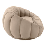 Canapea Embrace cu funcție, Catifea, Bej, 180x105x65 cm
