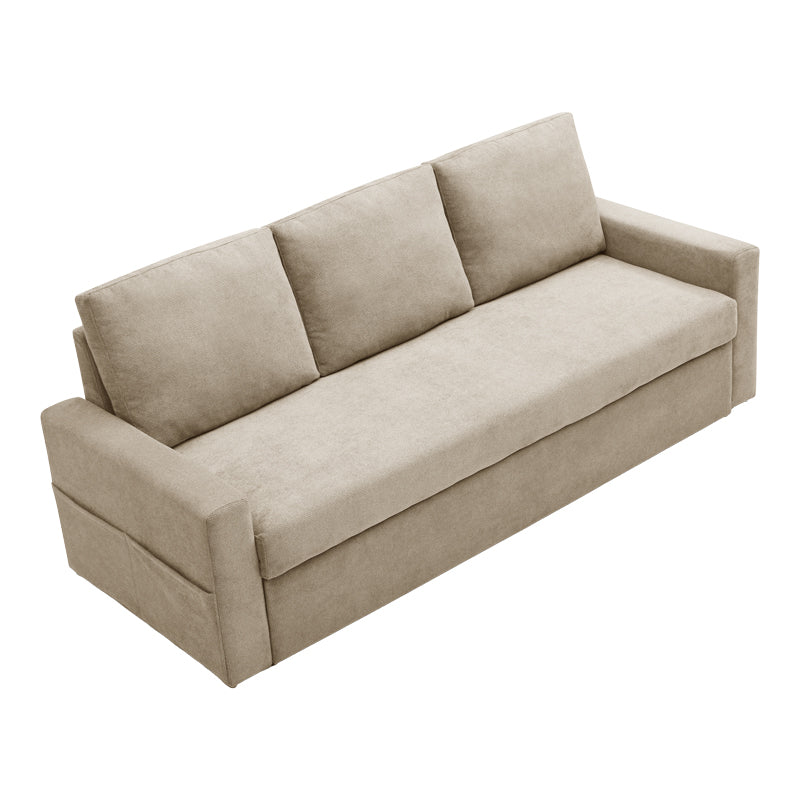 Bej - Gri | SKU: 074-000120 | Canapea extensibilă 3 locuri Keyla, 215x86x87 cm, varianta Bej - Gri, produs pentru amenajarea locuinței, disponibil online în România la CasaMob