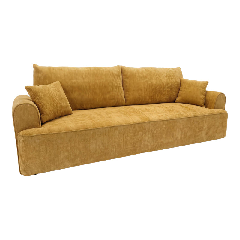 Galben | SKU: 074-000124 | Canapea extensibilă 3 locuri Storida, cu depozitare, 255x94x92 cm, varianta Galben, produs pentru amenajarea locuinței, disponibil online în România la CasaMob