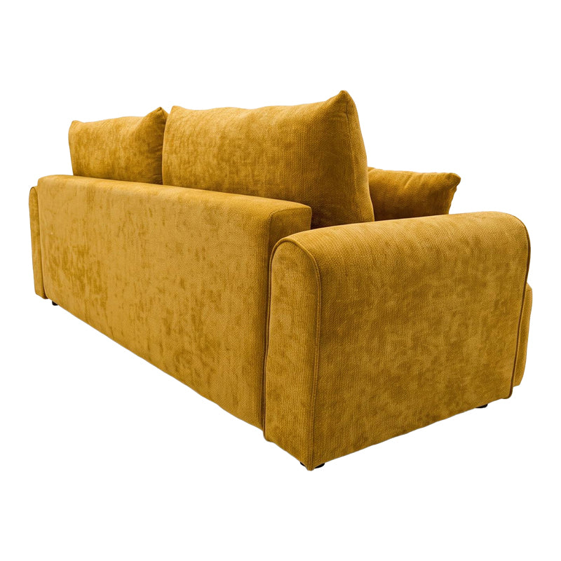 Galben | SKU: 074-000124 | Canapea extensibilă 3 locuri Storida, cu depozitare, 255x94x92 cm, varianta Galben, produs pentru amenajarea locuinței, disponibil online în România la CasaMob
