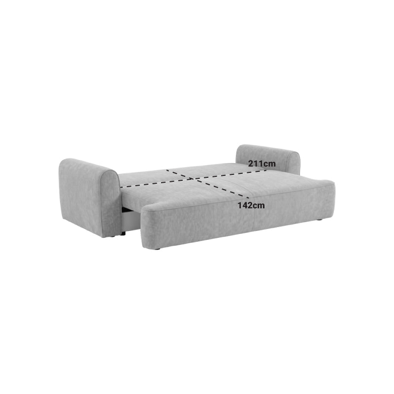 Galben | SKU: 074-000124 | Canapea extensibilă 3 locuri Storida, cu depozitare, 255x94x92 cm, varianta Galben, produs pentru amenajarea locuinței, disponibil online în România la CasaMob