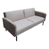 Canapea extensibilă 3 locuri Veluto, catifea, Diverse culori, 197x85x83 cm - Bej - Gri | SKU: 035-000119 | Canapea extensibilă 3 locuri Veluto, catifea, 197x85x83 cm, varianta Bej - Gri, produs pentru amenajarea locuinței, disponibil online în România la CasaMob