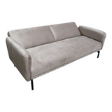 Canapea extensibilă 3 locuri Veluto, catifea, Diverse culori, 197x85x83 cm - Bej - Gri | SKU: 035-000119 | Canapea extensibilă 3 locuri Veluto, catifea, 197x85x83 cm, varianta Bej - Gri, produs pentru amenajarea locuinței, disponibil online în România la CasaMob