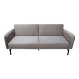 Canapea extensibilă 3 locuri Veluto, catifea, Diverse culori, 197x85x83 cm - Bej - Gri | SKU: 035-000119 | Canapea extensibilă 3 locuri Veluto, catifea, 197x85x83 cm, varianta Bej - Gri, produs pentru amenajarea locuinței, disponibil online în România la CasaMob