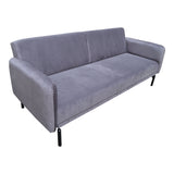 Canapea extensibilă 3 locuri Veluto, catifea, Diverse culori, 197x85x83 cm - Antracit | SKU: 035-000120 | Canapea extensibilă 3 locuri Veluto, catifea, 197x85x83 cm, varianta Antracit, produs pentru amenajarea locuinței, disponibil online în România la CasaMob
