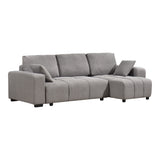 Canapea extensibilă Belda, colț reversibil, cu depozitare, Diverse culori, 246x138x82 cm - Gri | SKU: 389-000019 | Canapea extensibilă Belda, colț reversibil, cu depozitare, 246x138x82 cm, varianta Gri, produs pentru amenajarea locuinței, disponibil online în România la CasaMob