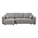 Canapea extensibilă Belda, colț reversibil, cu depozitare, Diverse culori, 246x138x82 cm - Gri | SKU: 389-000019 | Canapea extensibilă Belda, colț reversibil, cu depozitare, 246x138x82 cm, varianta Gri, produs pentru amenajarea locuinței, disponibil online în România la CasaMob