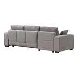 Canapea extensibilă Belda, colț reversibil, cu depozitare, Diverse culori, 246x138x82 cm - Gri | SKU: 389-000019 | Canapea extensibilă Belda, colț reversibil, cu depozitare, 246x138x82 cm, varianta Gri, produs pentru amenajarea locuinței, disponibil online în România la CasaMob