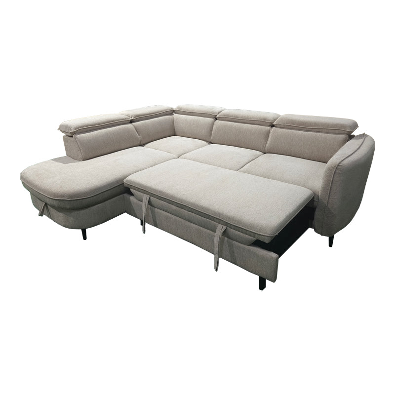 Canapea extensibilă Napia, colț dreapta, Diverse culori, 249x210x98 cm - Bej | SKU: 371-000040 | Canapea extensibilă Napia, colț dreapta, 249x210x98 cm, varianta Bej, produs pentru amenajarea locuinței, disponibil online în România la CasaMob