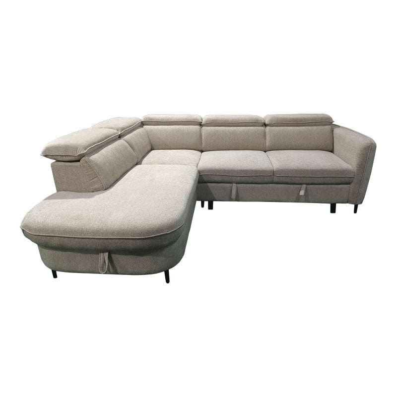 Canapea extensibilă Napia, colț dreapta, Diverse culori, 249x210x98 cm - Bej | SKU: 371-000040 | Canapea extensibilă Napia, colț dreapta, 249x210x98 cm, varianta Bej, produs pentru amenajarea locuinței, disponibil online în România la CasaMob
