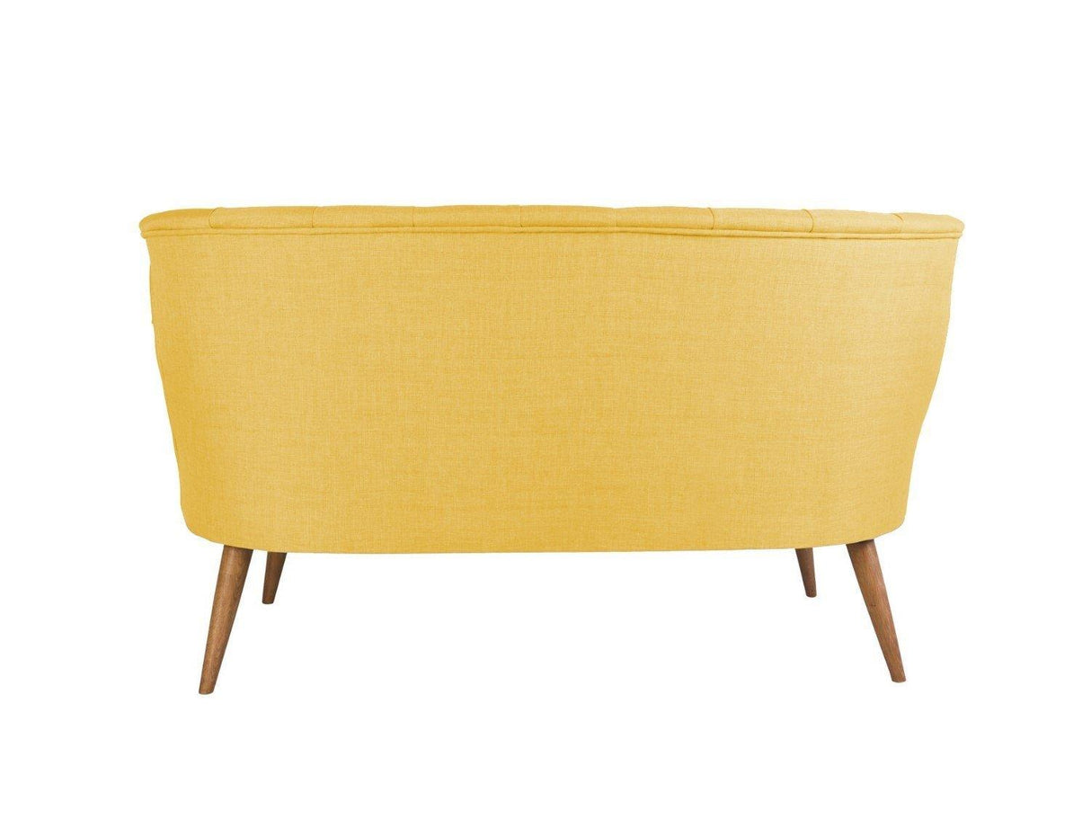 Canapea Fixa cu 2 Locuri Richland Loveseat, 140x71x80 cm - Galben