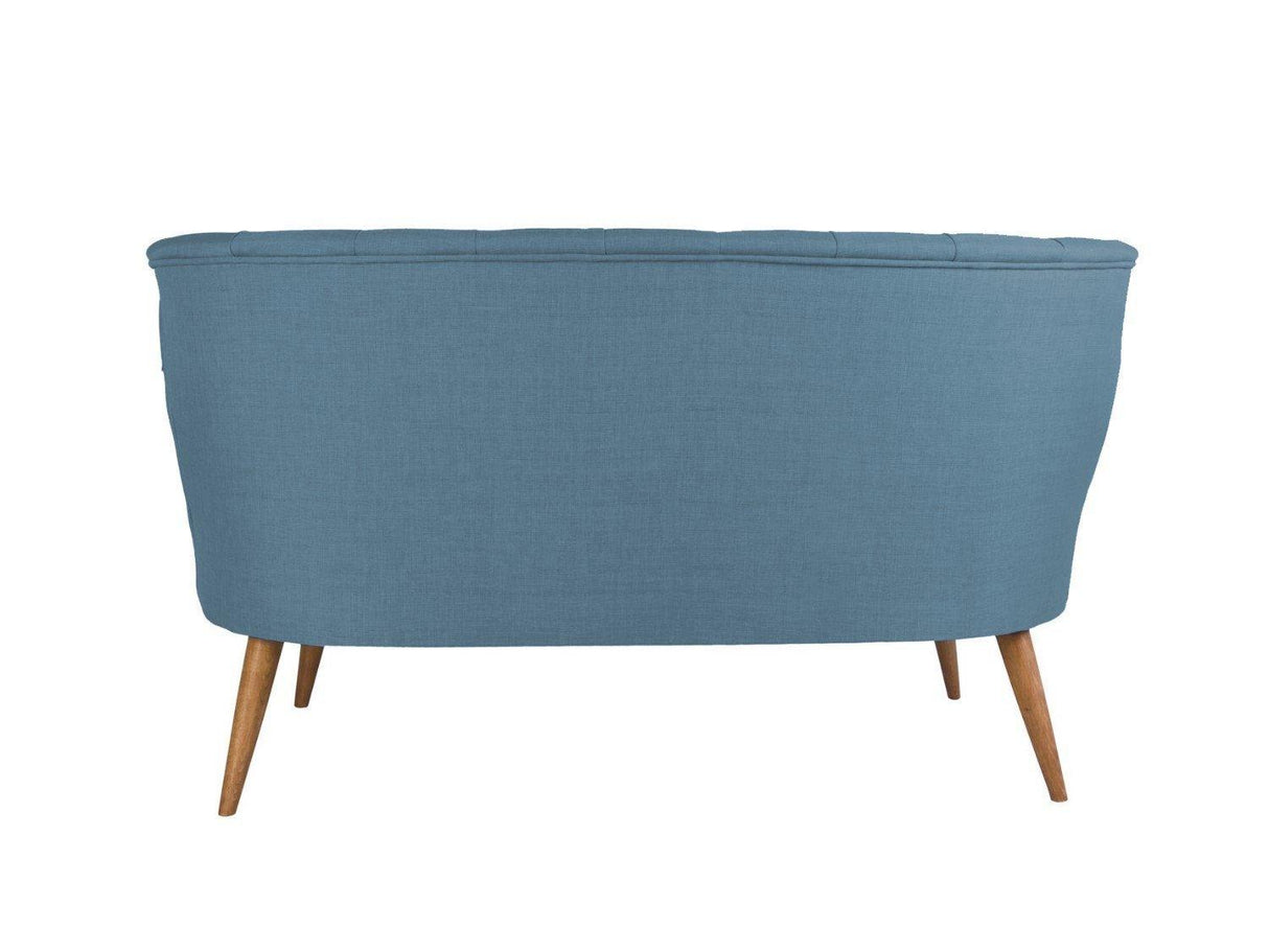 Canapea Fixa cu 2 Locuri Richland Loveseat, 140x71x80 cm - Albastru