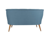 Canapea Fixa cu 2 Locuri Richland Loveseat, 140x71x80 cm - Albastru