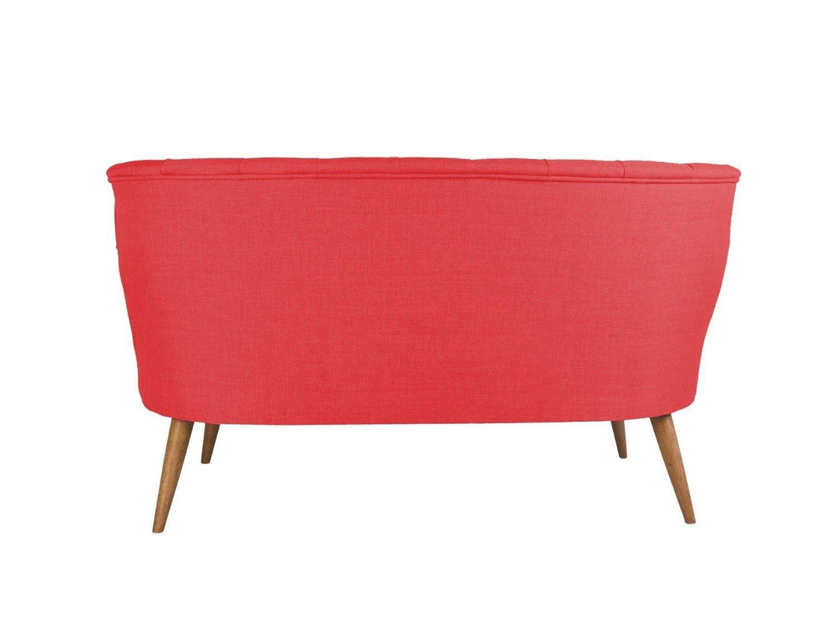 Canapea Fixa cu 2 Locuri Richland Loveseat, 140x71x80 cm - Rosu