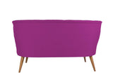 Canapea Fixa cu 2 Locuri Richland Loveseat, 140x71x80 cm - Mov