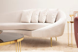 Canapea Fixa cu 3 locuri Eses Stanga - Dreapta, Bej, 255x85x120 cm - Bej - Dreapta