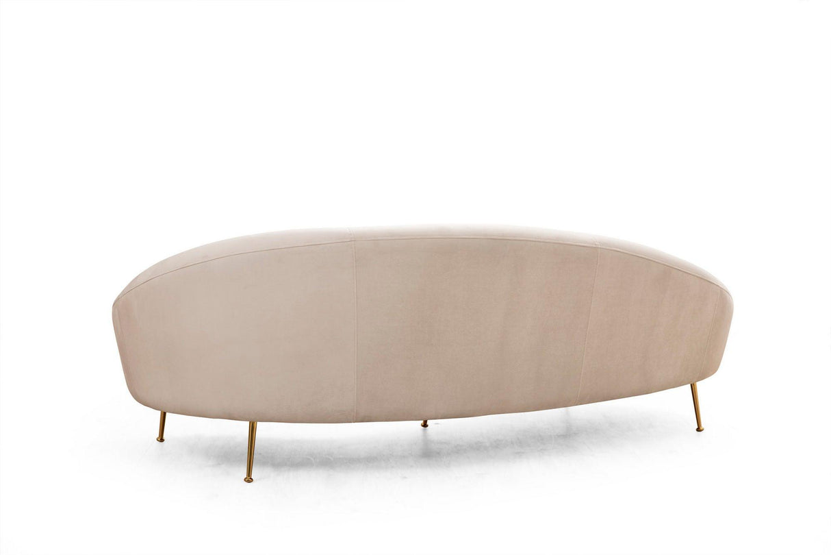 Canapea Fixa cu 3 locuri Eses Stanga - Dreapta, Bej, 255x85x120 cm - Bej - Dreapta