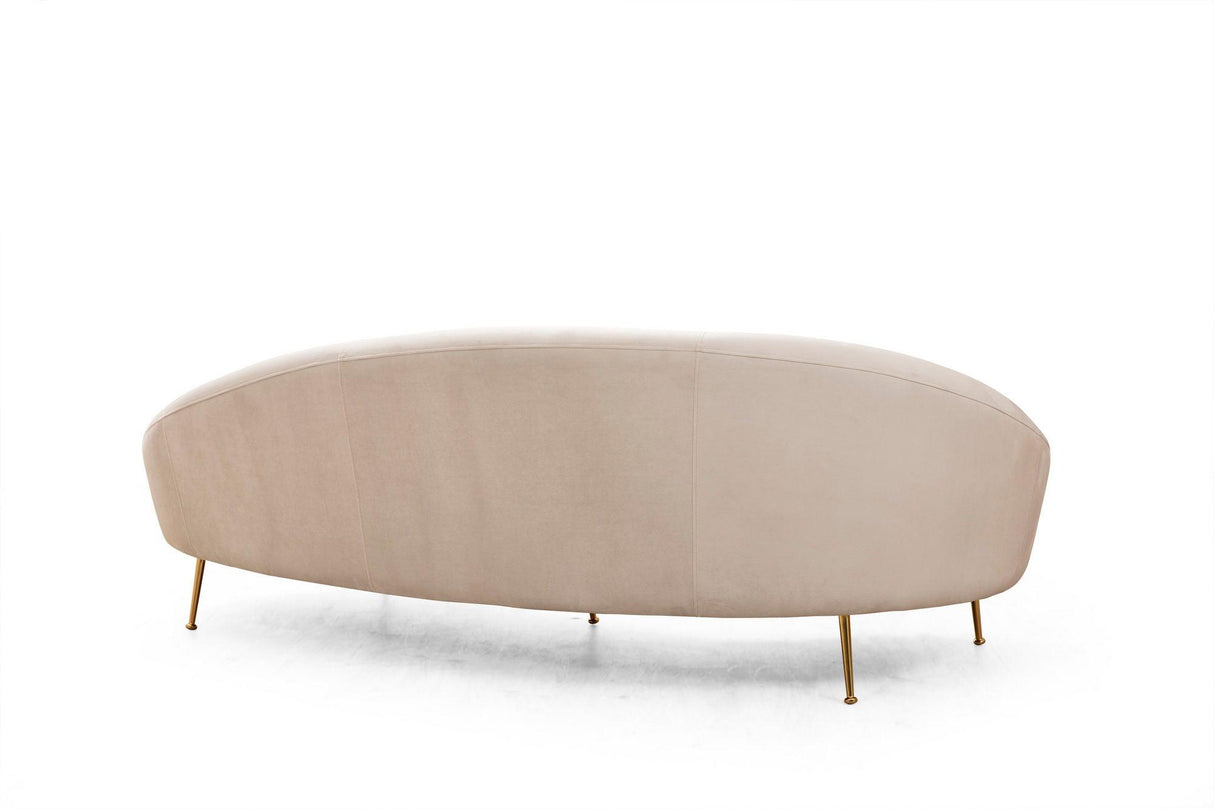 Canapea Fixa cu 3 locuri Eses Stanga - Dreapta, Bej, 255x85x120 cm - Bej - Stanga