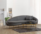 Canapea Lux KafKef 4 Locuri, Gri inchis, 255x85x120 cm