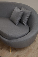 Canapea Lux KafKef 4 Locuri, Gri inchis, 255x85x120 cm
