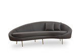 Canapea Lux KafKef 4 Locuri, Gri inchis, 255x85x120 cm