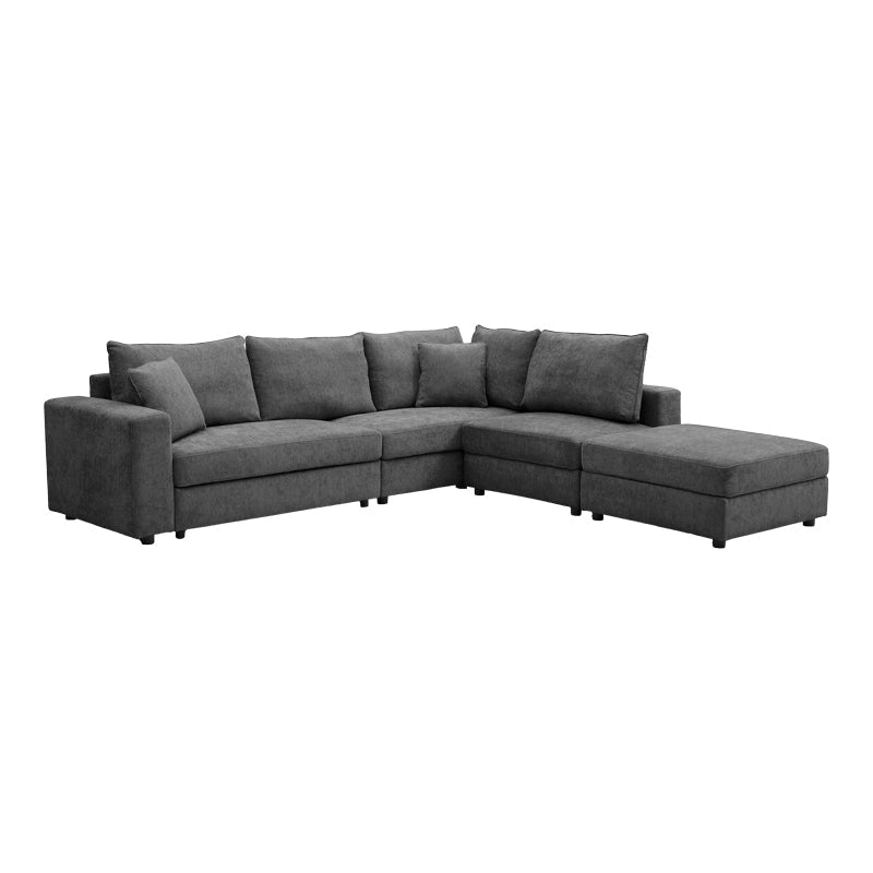 Canapea Navaro, Stofa, 281x256x85 cm - Antracit