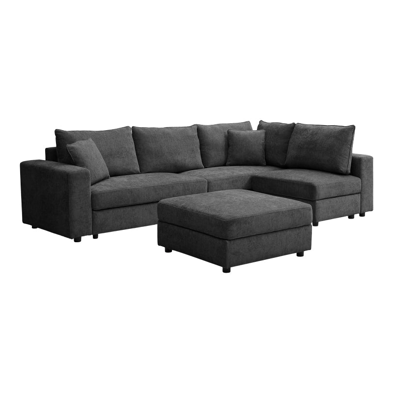 Canapea Navaro, Stofa, 281x256x85 cm - Antracit