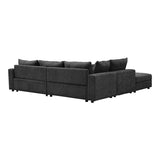Canapea Navaro, Stofa, 281x256x85 cm - Antracit