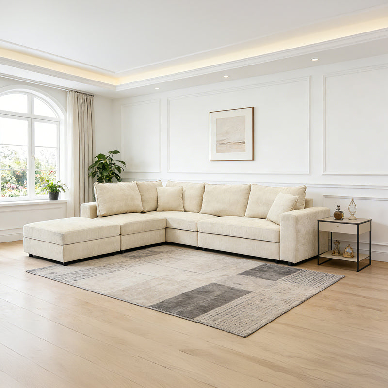 Canapea Navaro, Stofa, 281x256x85 cm - Canapea Navaro, Stofa, 281x256x85 cm - 074-000066