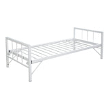 Canapea-Pat cu functie dubla Remmie, metal, Alb - Negru, 90x190 cm - Alb