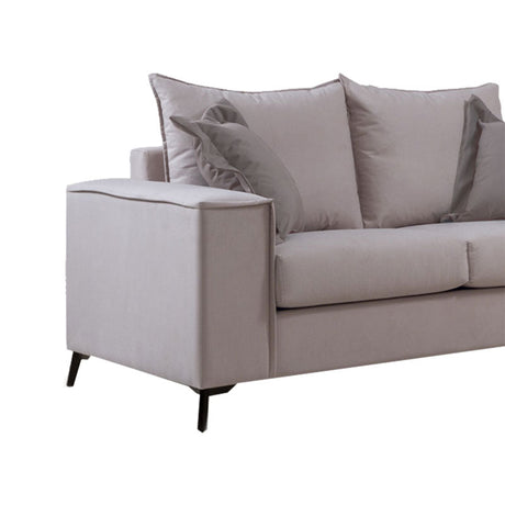 Canapea Verona 2 locuri crem - perne Latte, 173x93x100 cm