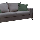 Canapea Verona 3 locuri, perne Latte, Bej - Gri, 225x93x100 cm - Gri
