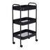 Carucior 3 Niveluri Nedea, Metal, Alb - Negru, 41x30x77 cm - 072-000181