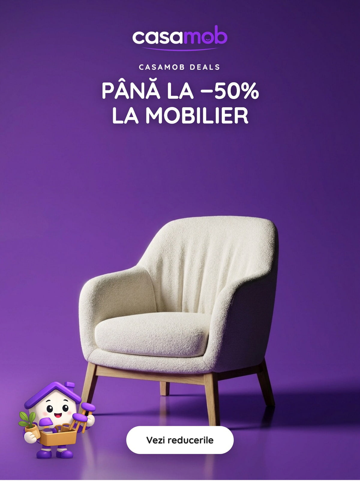 Până la −50% la mobilier