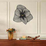 Ceas de perete Azalea Metal Wall Clock - Black, Negru, 70x70 cm