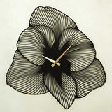 Ceas de perete Azalea Metal Wall Clock - Black, Negru, 70x70 cm